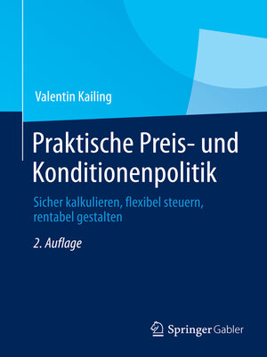 cover image of Praktische Preis- und Konditionenpolitik